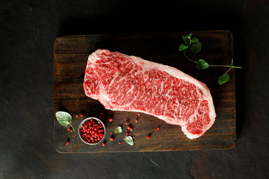 American Wagyu Boneless Strip Steak Raw