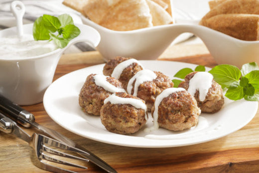 Keftedes (Greek Meatballs) with Dill Yogart