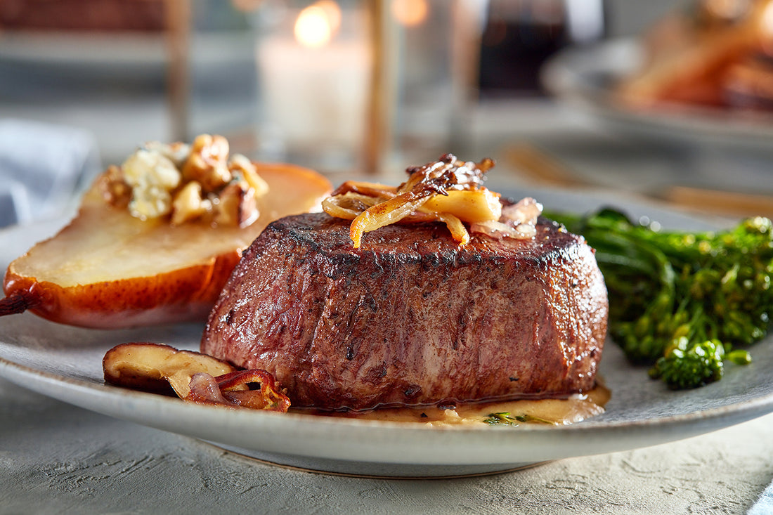 Beef Filet with Wild Mushroom Dijon Cream Sauce