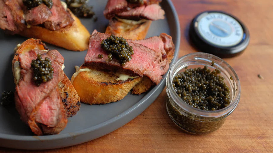 Beef Filet & Caviar Crostini