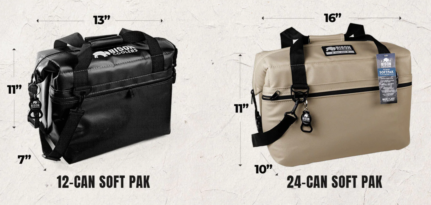 Bison Cooler Sizes