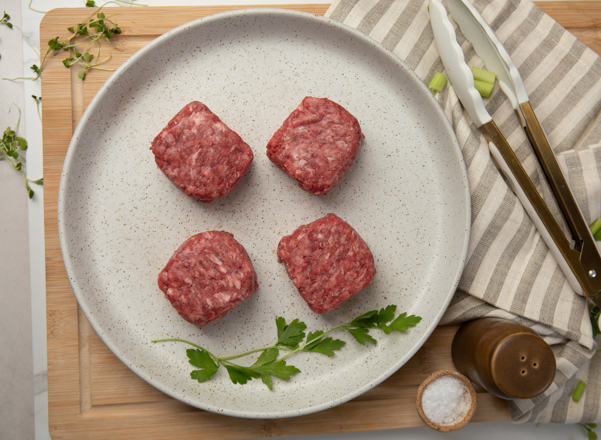 Natural Signature Brisket Blend Ground Beef Hamburger Pucks (81/19)