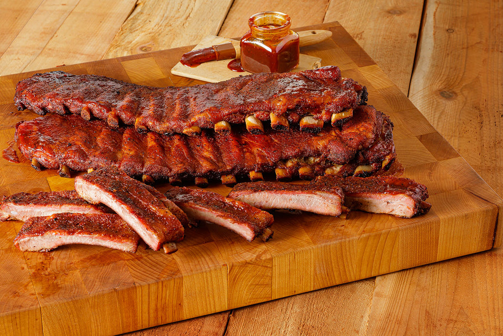 Pork Ribs on Cutting Board